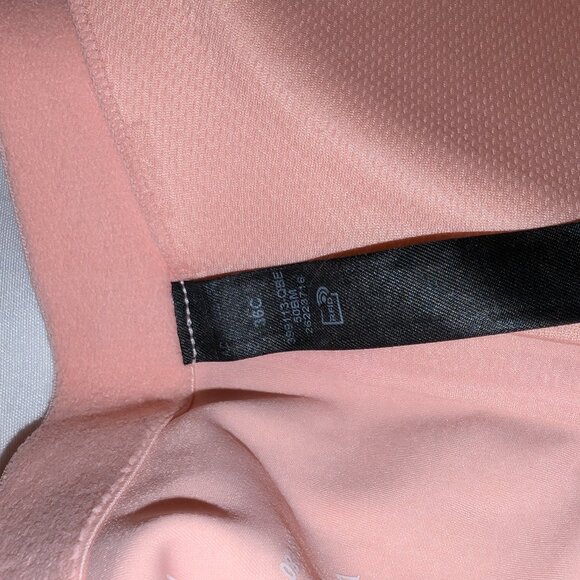 Victoria's Secret Zip up Sports Bra 36C Pink - Picture 5 of 5